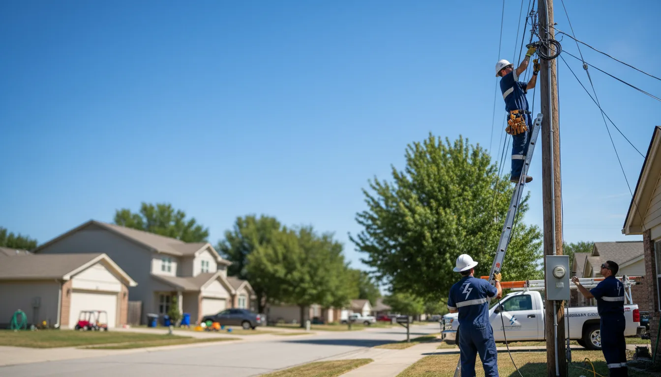 Residential electrician providing installation services in Garden City, NY